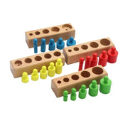 Montessori, vícebarevná, dřevěná hra