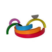 Hra typu duhové, vícebarevné, 7 kusů, dřevo