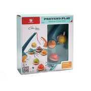 Hra Little Fisherman s vícebarevnými rybami, 9 kusů, dřevo a plast