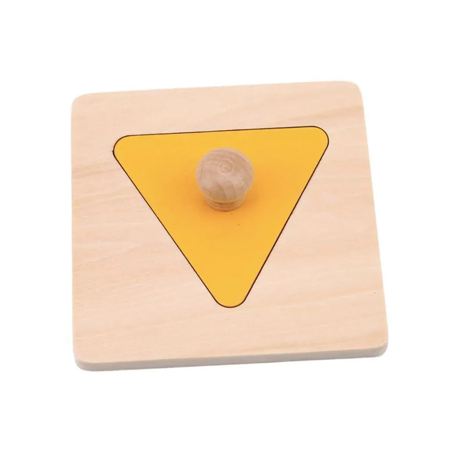 Hra s vícebarevným typem panelu s geometrickými tvary, 6 kusů, dřevo