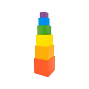 Hra typu hádanky The Square Rainbow, vícebarevné, 6 kusů, dřevo