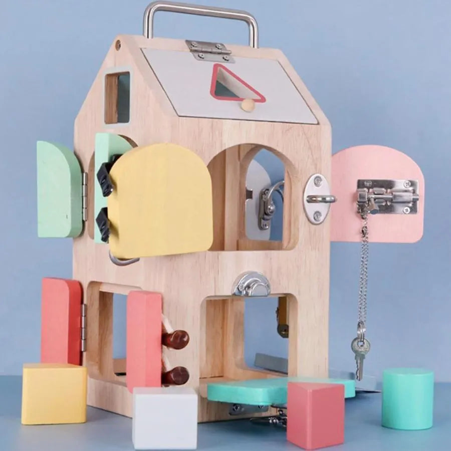 Vzdělávací hračka Montessori Mysteries Misk, 6 kusů, dřevo