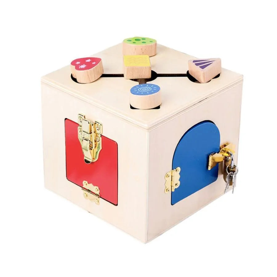 Montissori Multivori Multivori Multivultial Educative Toy typ magického zámku, 6 kusů, vícebarevné a kovové