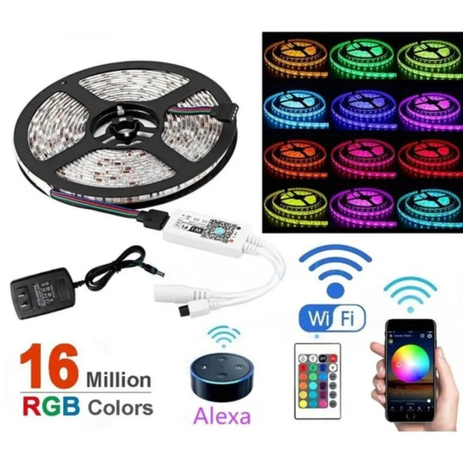 LED pásma RGB s dálkovým ovládáním a Wi-Fi 10W/M 12V IP20