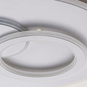 LED CHANDIER s dálkovým ovládáním Nolux Luminosa, 120 W, 3 kruhy, chladné/horké/neutrální světlo, nestabilní, bílé