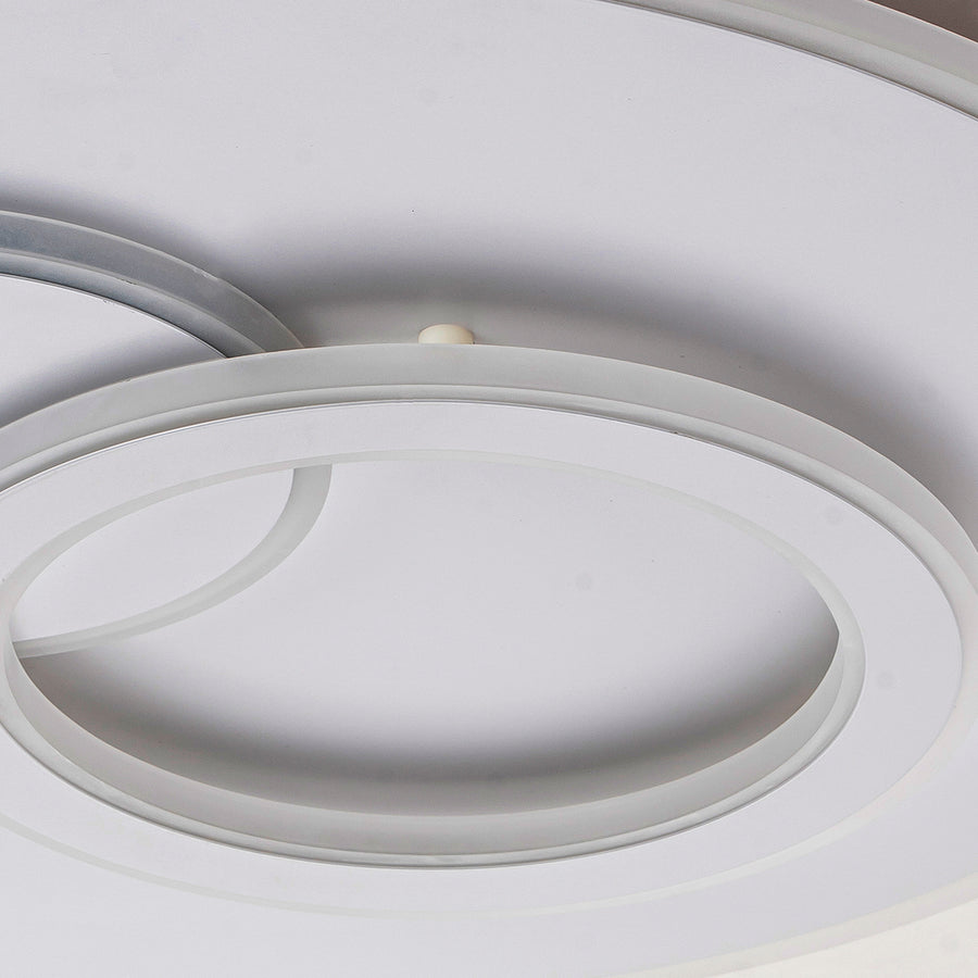 LED lustr s dálkovým ovládáním NOLUX 120W, kulatý, studené/teplé/neutrální světlo, stmívatelný, bílý