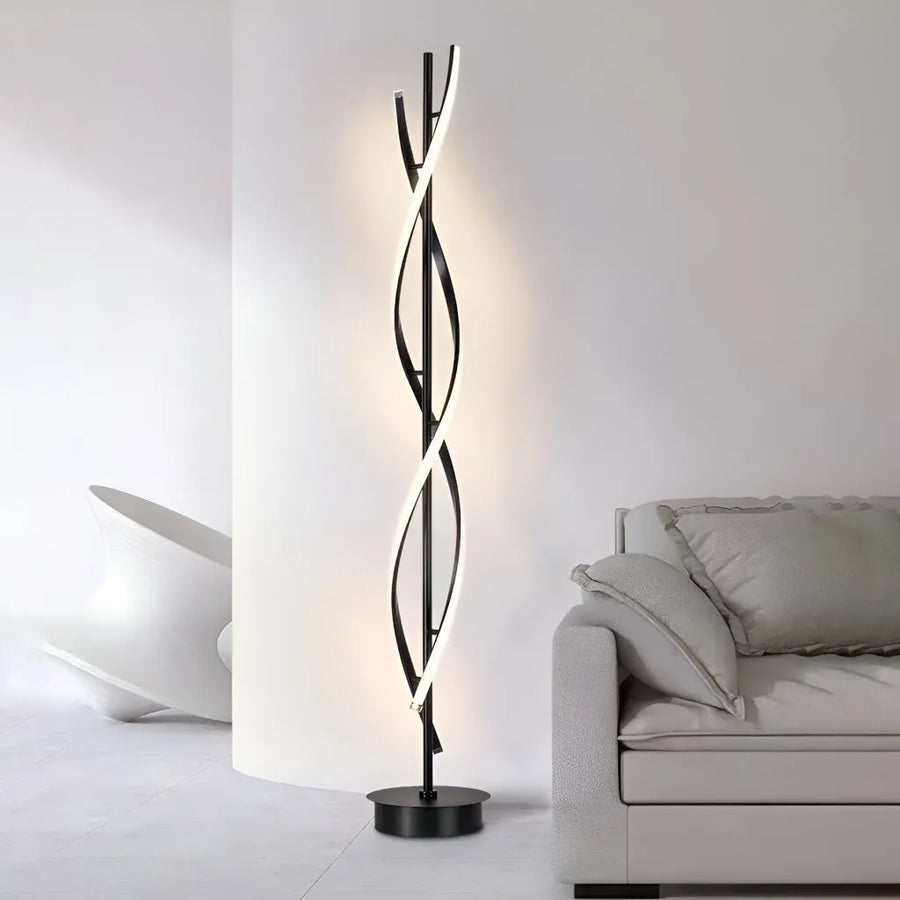 LED LED Upsilon, 48 W, 3000k/4000k/6000k, kovový a akrylový, černá