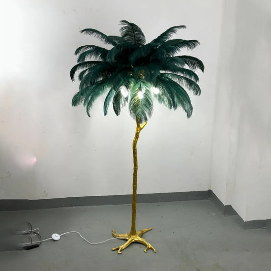 Lampar Pane Polis 1x E27 170cm tmavě zelená