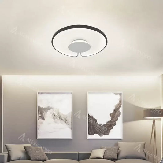 LED lustr ADARA 90W, kulatý, neutrální světlo, 4000K, černý