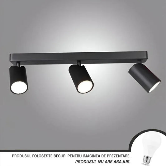 Lustu Joom s lineárními projektory 3xgu10 černá