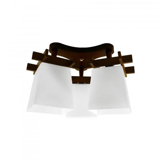 Jade Lust, 3*E27, bílá s hnědým, kovem a sklem