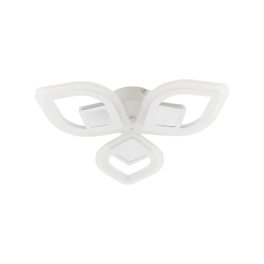 LED lustr s dálkovým ovládáním ZENI 3D 60W, 3 Elements, Studené/Teplé/Neutrální světlo, Stmívatelné, Bílá