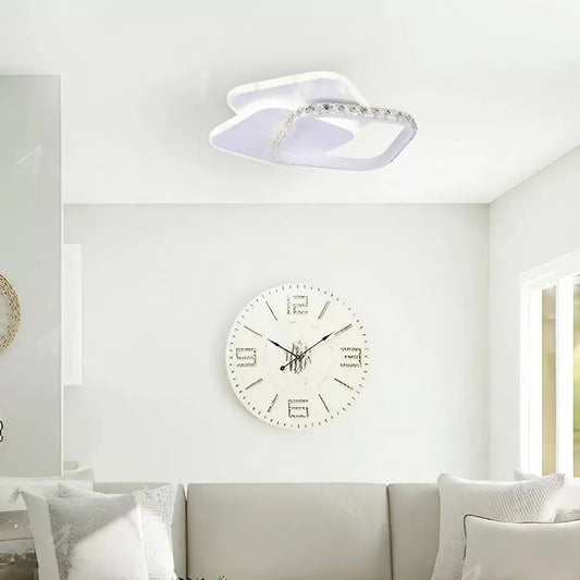 LED křišťálový lustr ANASTASIA 17W, Průměr 30cm, Studené/Teplé/Neutrální světlo, Bílá