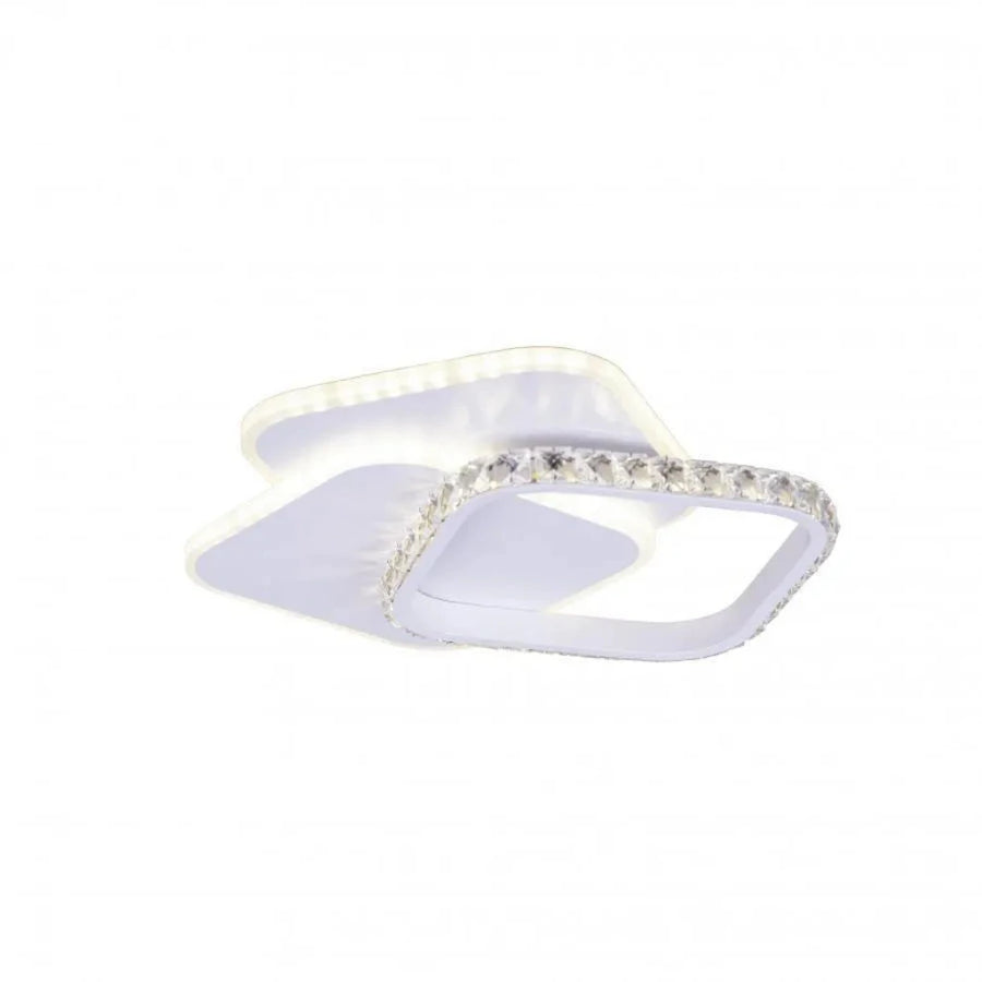 LED křišťálový lustr ANASTASIA 17W, Průměr 30cm, Studené/Teplé/Neutrální světlo, Bílá