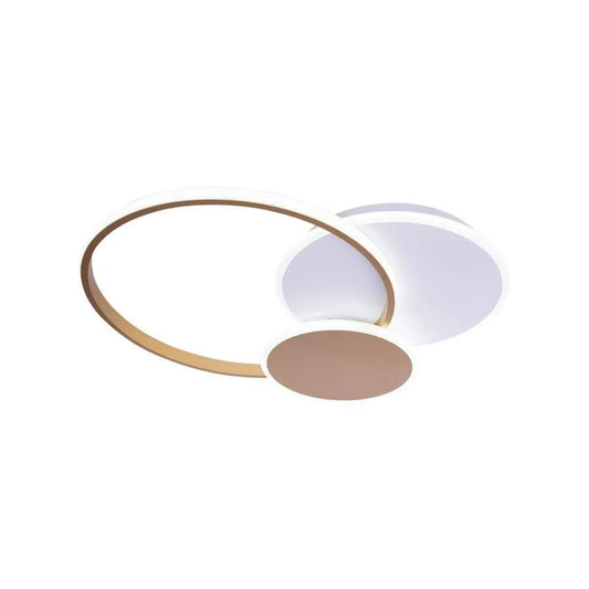 LED lustr s dálkovým ovládáním KILLIAN 71W, 3 kruhy, studené/teplé/neutrální světlo, stmívatelné, bílé zlato