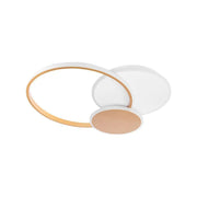 LED lustr s dálkovým ovládáním KILLIAN 71W, 3 kruhy, studené/teplé/neutrální světlo, stmívatelné, bílé zlato