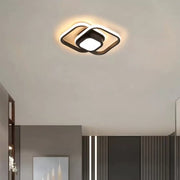 Lud LED DUOFORM, 25W, Geometrický design, zaoblený čtverec, černé, horké/studené/neutrální světlo