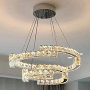 Lulus LED Crystal s dálkovým ovládáním stříbrného stříbrného latifahu