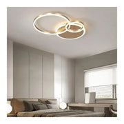 LED lustr s dálkovým ovládáním Myrene, 110W, zlatý, nestabilní