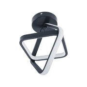LED LED Vertex Cubus Coughed Rome, 13W, 2 kosočtverce, chladné/horké/neutrální světlo, černá