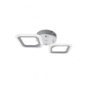 LED LED Erika, 11W, 2 čtverce, neutrální světlo, bílá