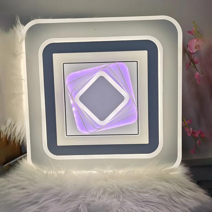 DOLIA LED lustr, 70W, Průměr 49cm, Studené/Teplé/Neutrální světlo, Bílá