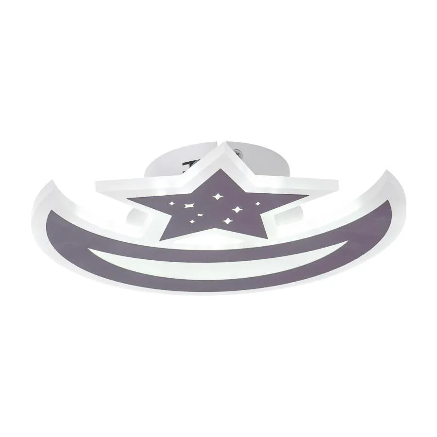 ELLY 36W LED lustr, Měsíc a hvězda, Studené/Teplé/Neutrální světlo, Hnědá