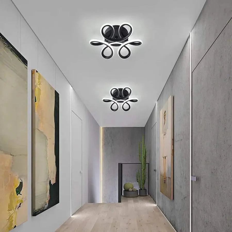 VERTEX HELIX LED lustr, 15W, studené/teplé/neutrální světlo, černá