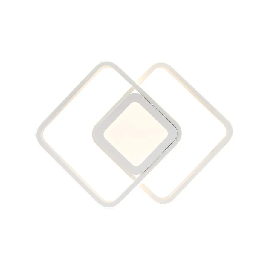 LED LED DUOFORM, 36W, geometrický design, zaoblený čtverec, bílý, horké/studené/neutrální světlo