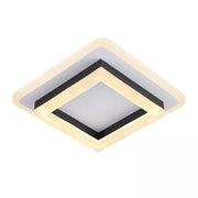 MODERNÍ LED lustr 29W, Délka 20 cm, Čtvercový, Studené/Teplé/Neutrální světlo, Černá