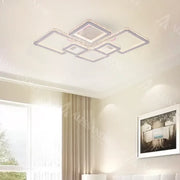 RGB LED LED THEST s dálkovým ovládáním Quadris, 240W, 6 čtverců, studené/horké/neutrální světlo, Daisy, bílá