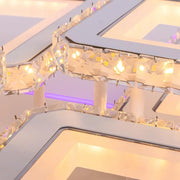 RGB LED LED THEST s dálkovým ovládáním Quadris, 240W, 6 čtverců, studené/horké/neutrální světlo, Daisy, bílá