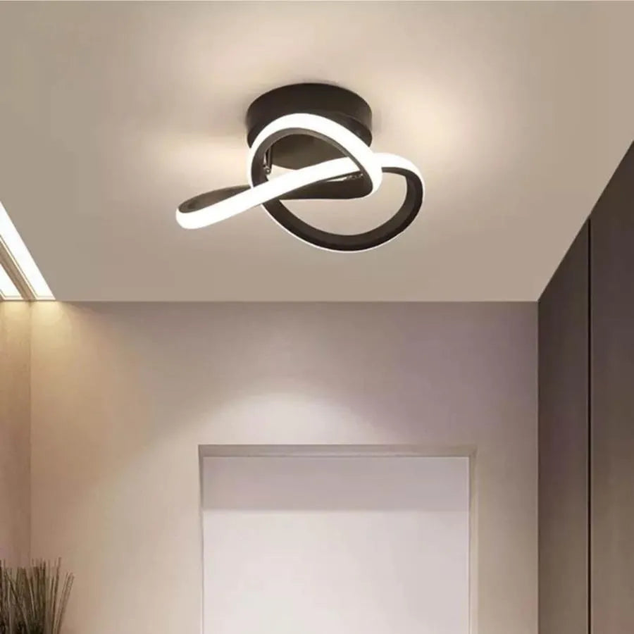 LED lustr VERTEX Flow 24W, Průměr 25cm, Studené/Teplé/Neutrální světlo, Černá