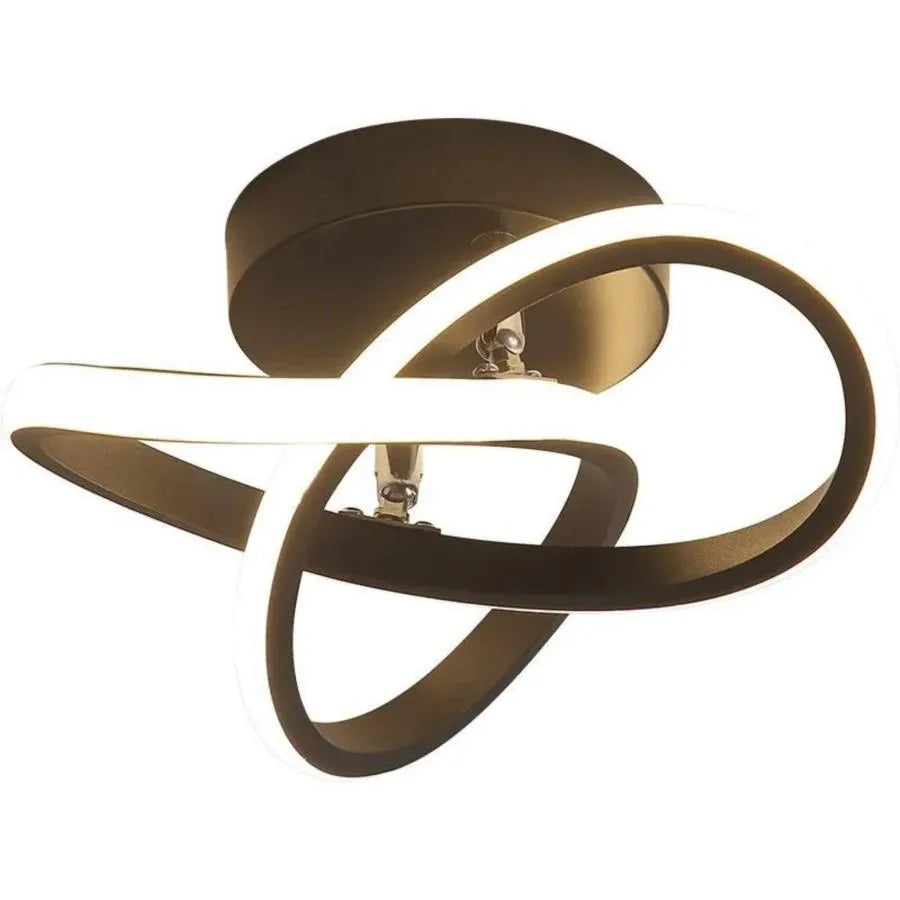 LED lustr VERTEX Flow 24W, Průměr 25cm, Studené/Teplé/Neutrální světlo, Černá