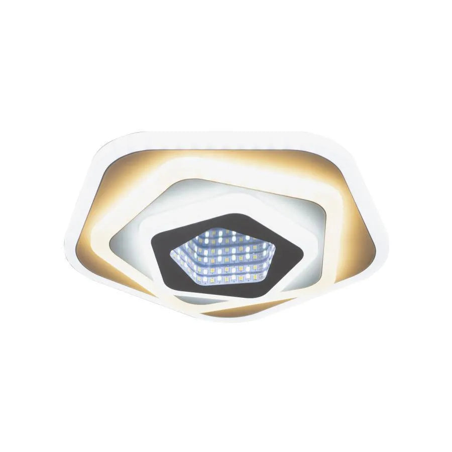 LED lustr NEXA 3D 40W, Průměr 23cm, Studené/Teplé/Neutrální světlo, Bílá