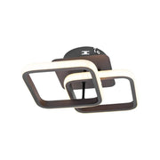 LED LED LED LULIA, 24 W, Square, Brown, Acryl, Cold/Hot/Neutrální světlo