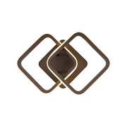 LED LED LED LULIA, 24 W, Square, Brown, Acryl, Cold/Hot/Neutrální světlo