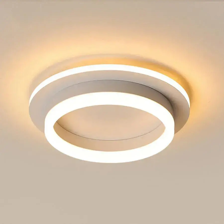 MODERNÍ LED lustr 24W, Průměr 20cm, Kulatý, Studené/Teplé/Neutrální světlo, Bílý