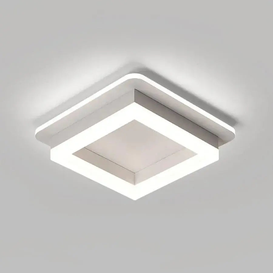 MODERNÍ LED lustr 29W, Průměr 22cm, Čtvercový, Studené/Teplé/Neutrální světlo, Bílý