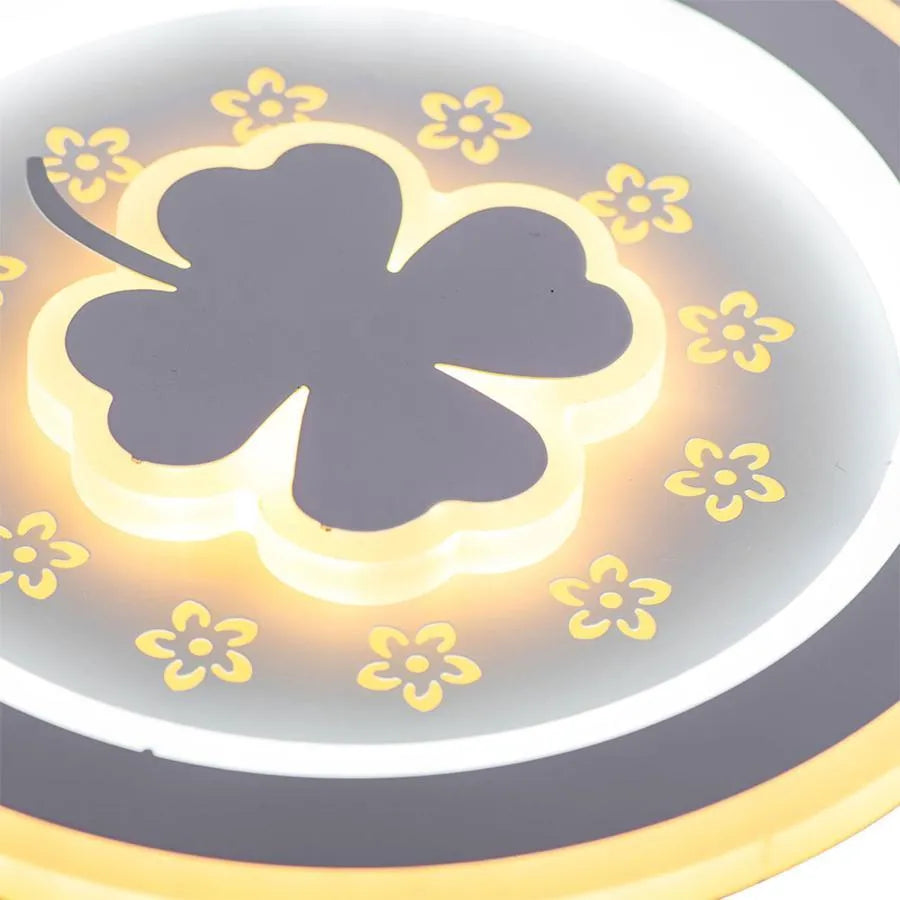 CLOVER LED RGB RGB RŮŽOVÝ lustr 24W, studené/teplé/neutrální světlo, bílá
