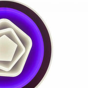 Lulus LED RGB s dálkovým ovládáním Meira, 180W, Dimable, Acryl, RGB, White