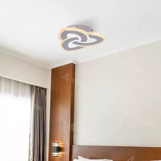 SAGEATA LED lustr 48W, Průměr 20cm, Studené/Teplé/Neutrální světlo, Bílá