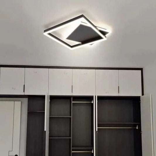 LED lustr s dálkovým ovládáním SCIOSO 104W, Studené/Teplé/Neutrální světlo, Stmívatelné, Černá