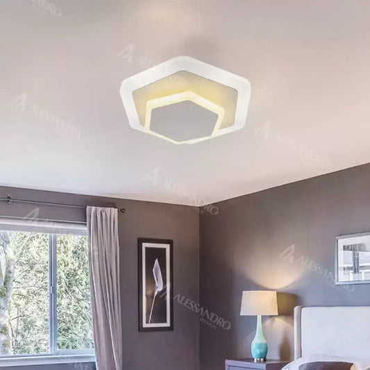 LED lustr SONIA 36W, Studené/Neutrální světlo, Bílá