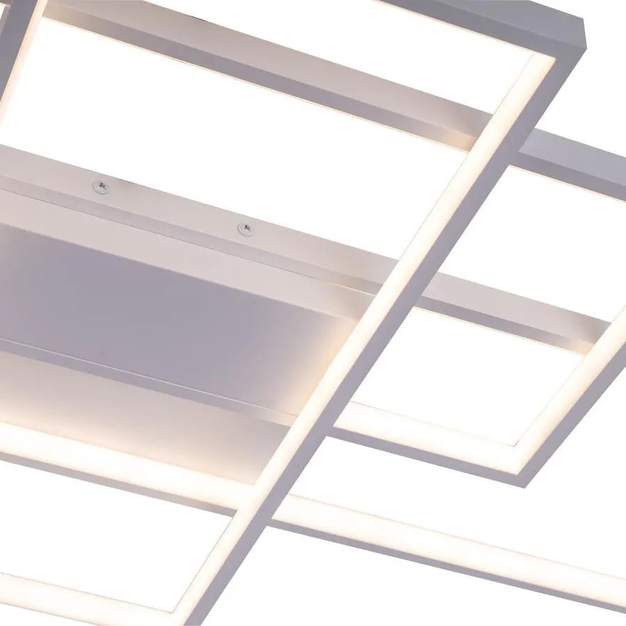 LED lustr s dálkovým ovládáním LANDEN 184W, 3 Elements, Studené/Teplé/Neutrální světlo, Stmívatelné, Bílá