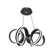 LED chtíč zavěšená s nekonečným dálkovým ovládáním, 180W, nastavitelná výška, studená/horká/neutrální světlo, nestabilní, černá