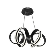 LED chtíč zavěšená s nekonečným dálkovým ovládáním, 180W, nastavitelná výška, studená/horká/neutrální světlo, nestabilní, černá