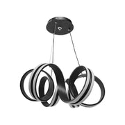 LED chtíč zavěšená s nekonečným dálkovým ovládáním, 180W, nastavitelná výška, studená/horká/neutrální světlo, nestabilní, černá