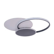 LED CHANDIER s MENSA dálkovým ovládáním, 144W, bílá s černou, akrylovou, Daisy