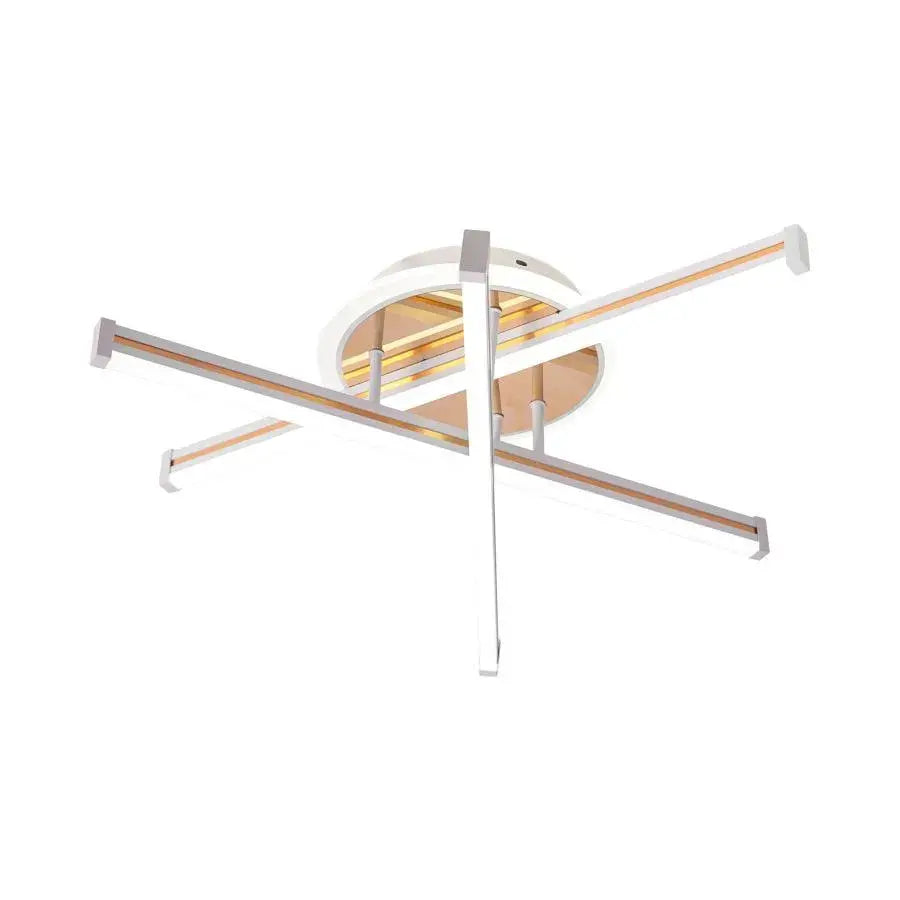 LED lustr s dálkovým ovládáním TAMARA 96W, 3 Elements, Lineární, Studené/Teplé/Neutrální světlo, Stmívatelné, Bílé zlato